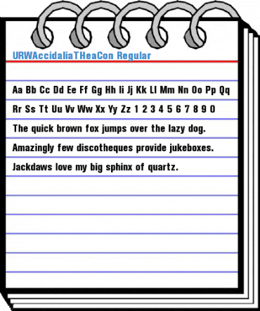 URWAccidaliaTHeaCon Regular Font