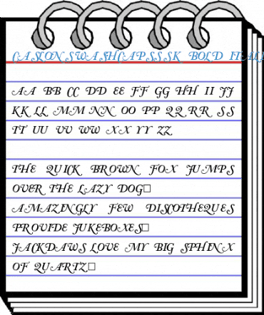 CaslonSwashCapsSSK Bold Italic Font