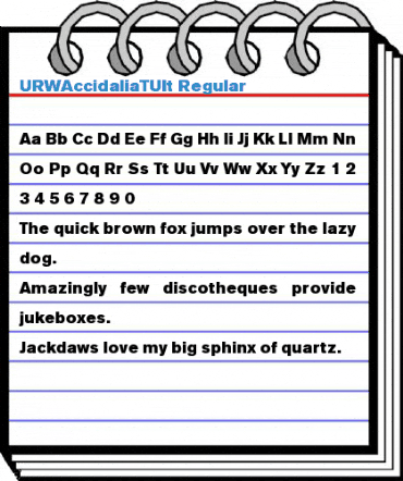 URWAccidaliaTUlt Regular Font