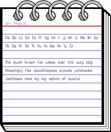 gibi Regular Font