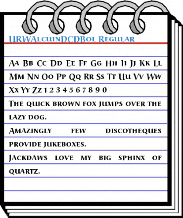 URWAlcuinDCDBol Regular Font
