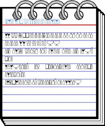 Glass and bottles St Regular Font