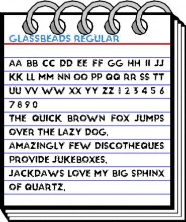 glassbeads Regular Font