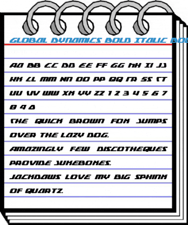Global Dynamics Bold Italic Bold Italic Font