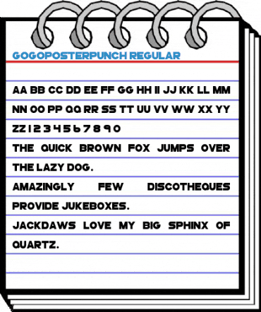 GoGoPosterPunch Regular Font