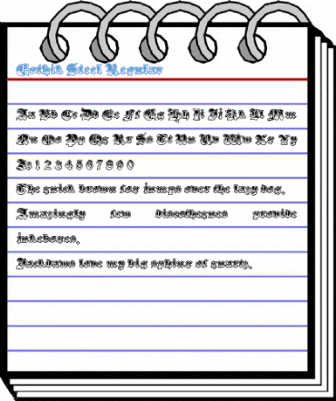 Gothik Steel Regular Font