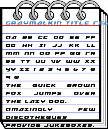 Graymalkin Title Regular Font