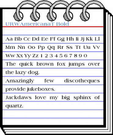 URWAmericanaT Font