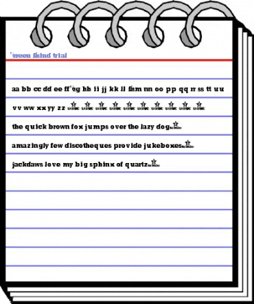GREEN MIND TRIAL Font