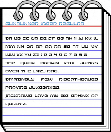 Gunrunner Laser Regular Font
