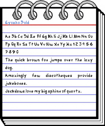 Gyosho Bold Font