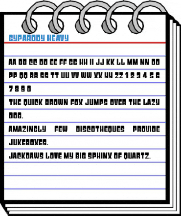 Gyparody Heavy Font