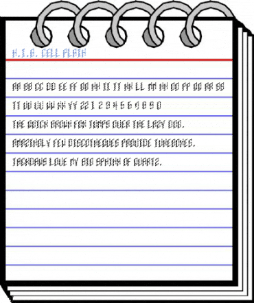 H.I.B. Cell Plain Font