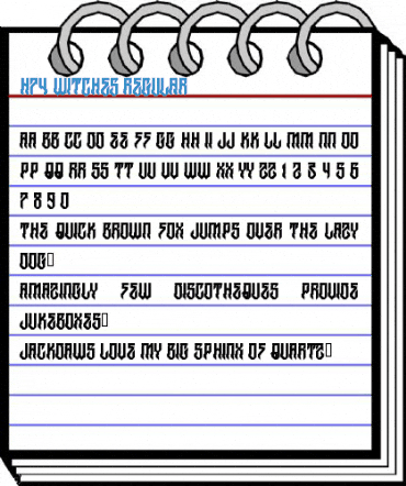 H74 Witches Regular Font
