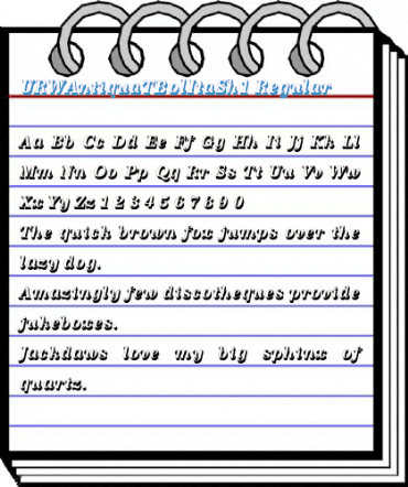 URWAntiquaTBolItaSh1 Regular Font