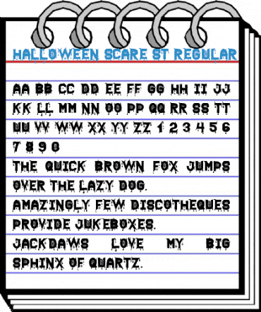 Halloween Scare St Regular Font