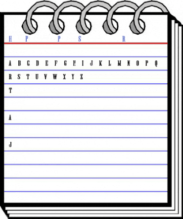 Hand Printing Press Stencil_dem Regular Font