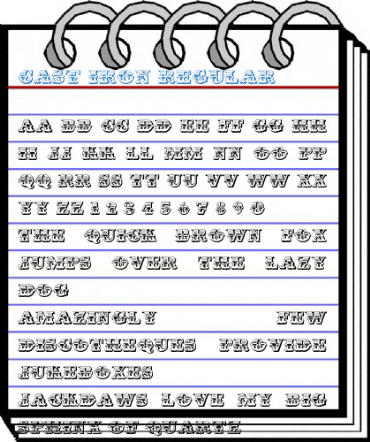 Cast Iron Regular Font