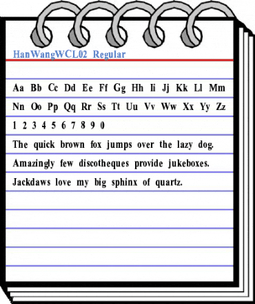 HanWangWCL02 Regular Font