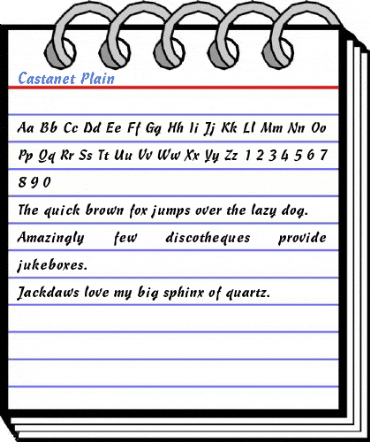Castanet Plain Font