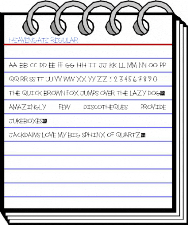 HeavenGate Regular Font