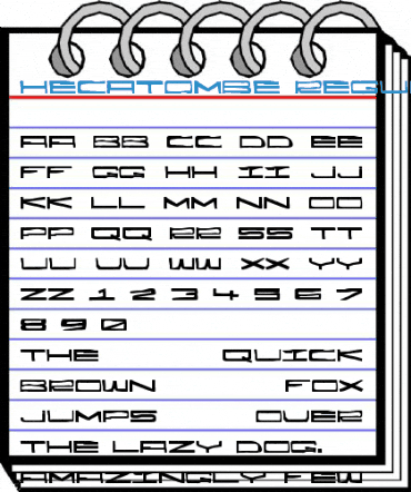 Hecatombe Regular Font