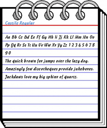 Castile Regular Font