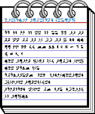 Hieratic Numerals Font