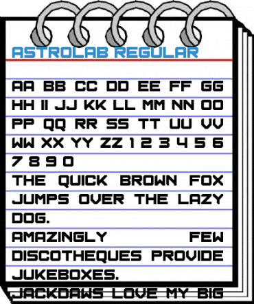 Astrolab Regular Font