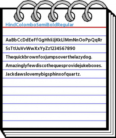 Hind Colombo SemiBold Font
