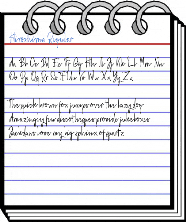 Hiroshima Regular Font