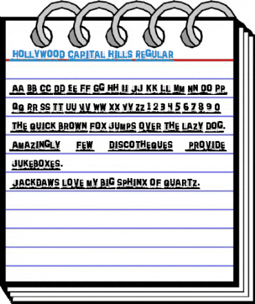 Hollywood Capital Hills Regular Font