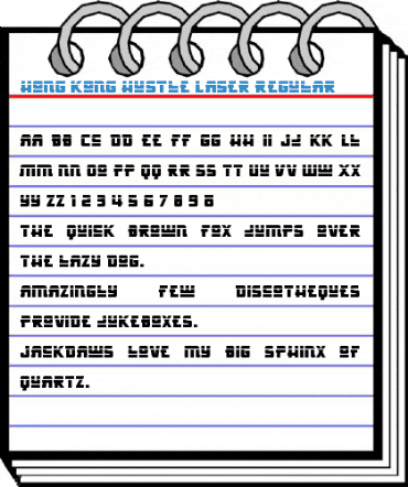 Hong Kong Hustle Laser Regular Font