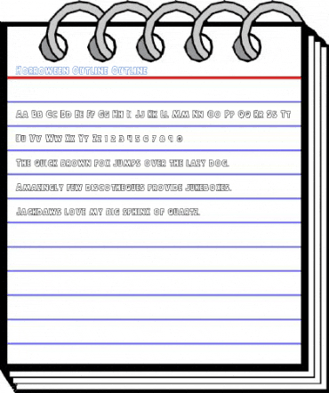 Horroween Outline Outline Font
