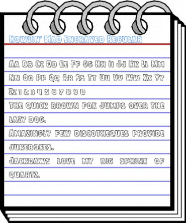 Howlin' Mad Engraved Regular Font