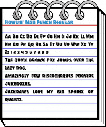 Howlin' Mad Punch Regular Font