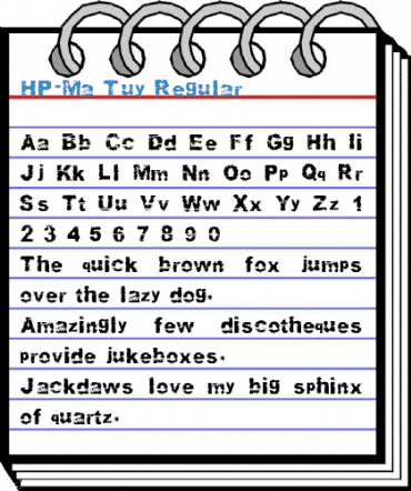 HP-Ma Tuy Regular Font