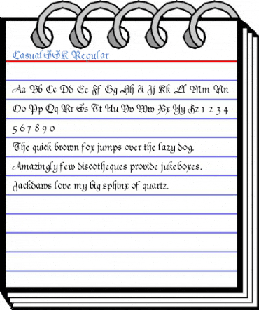 CasualSSK Regular Font