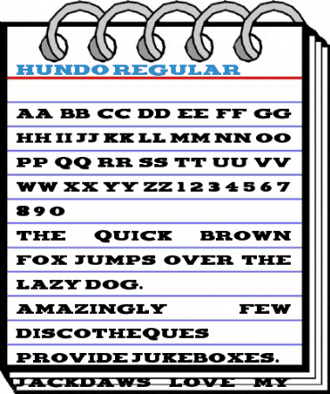 Hundo Regular Font