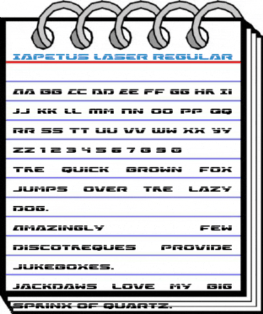 Iapetus Laser Regular Font