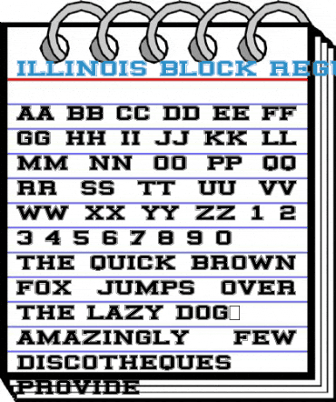 ILLINOIS block Regular Font