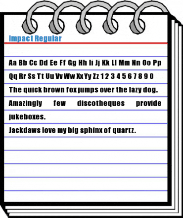 Impact Regular Font