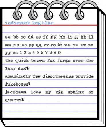 IndieRock Regular Font