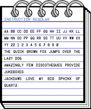 Instruction Regular Font