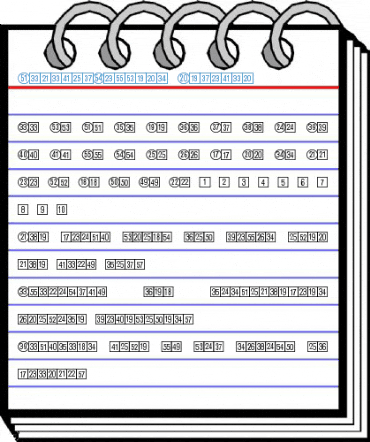 CatalogNumbers Regular Font
