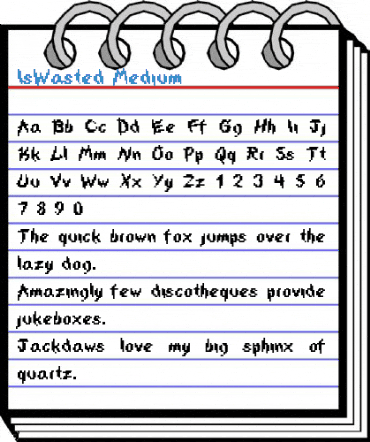 IsWasted Medium Font