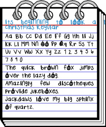 its beginning to look a lot like christmas Regular Font