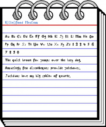 I_like_food Medium Font
