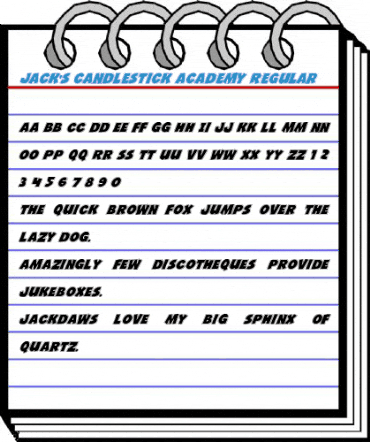 Jack's Candlestick Academy Regular Font