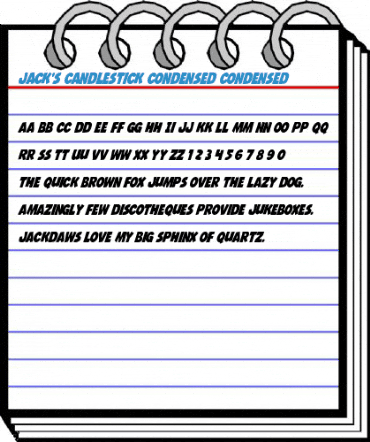 Jack's Candlestick Condensed Condensed Font